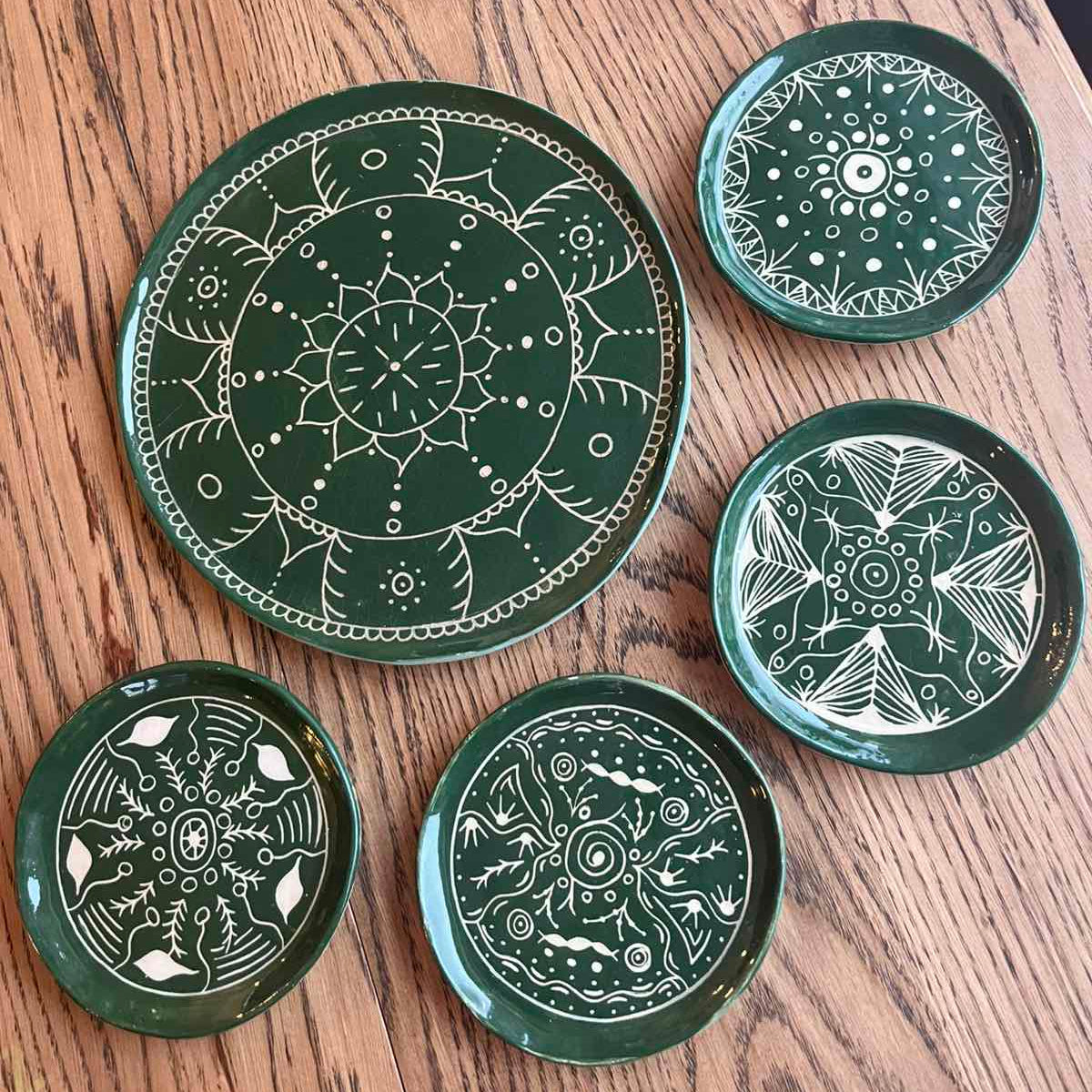 Servizas su lėkšte "Mandala"